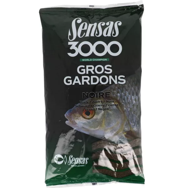 Sensas 3000 Gros Gardons Grand Gardon Noir Amorce 1kg