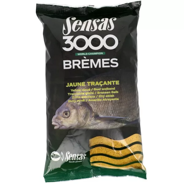 Sensas 3000 Brèmes Yellow Cloud Amorce 1Kg
