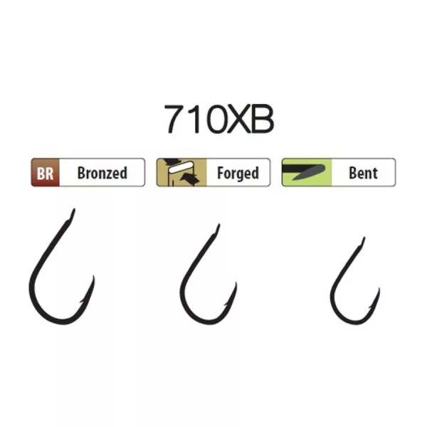 Trabucco XPS 710XB 10 Hameçon barbelé à plaquette, 25pcs