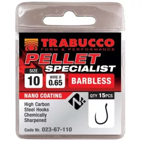   Trabucco Pellet Specialist 16 à œillet, Hameçon sans ardillon 15db