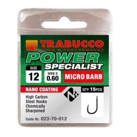   Trabucco Power Specialist 18 Hameçon à palette, à ardillon 15 pièces