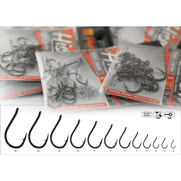 Trabucco Hisashi 10026 06 Hameçon carnassier 15 pièces