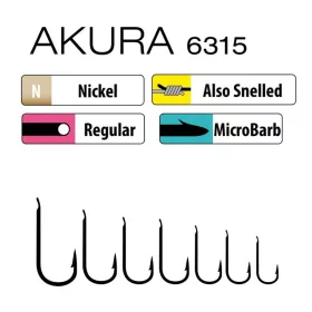   Trabucco Akura 6315 14 crochets à palette barbelés 15 pièces