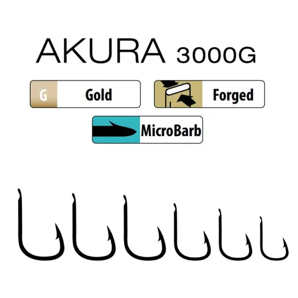 Trabucco Akura 3000G 10 crochets à palette barbelés 15 pièces