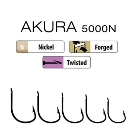 Trabucco Akura 5000N 04 Hameçon à palette, barbelé 15pcs