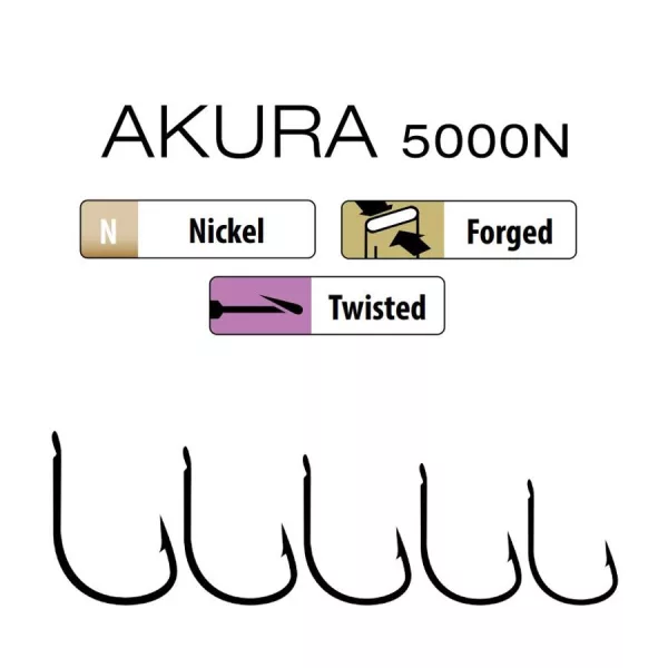 Trabucco Akura 5000N 04 Hameçon à palette, barbelé 15pcs