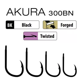   Trabucco Akura 300 BN 06 Hameçon à palette, barbelé 10 pièces