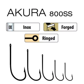 Trabucco Akura 800 SS 2/0 Hameçon carnassier 6 pièces