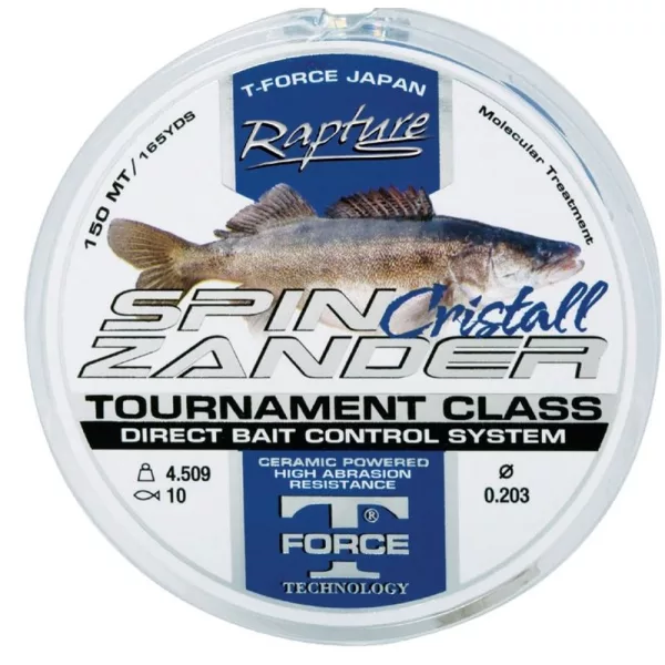 Rapture Spin Zander Crystal 150m 0,18mm Fil de pêche monofilament