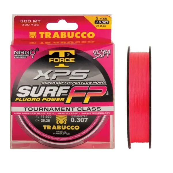 Trabucco T-Force XPS Surf Fluoro Power 300m 0,28mm Monofil Ligne principale