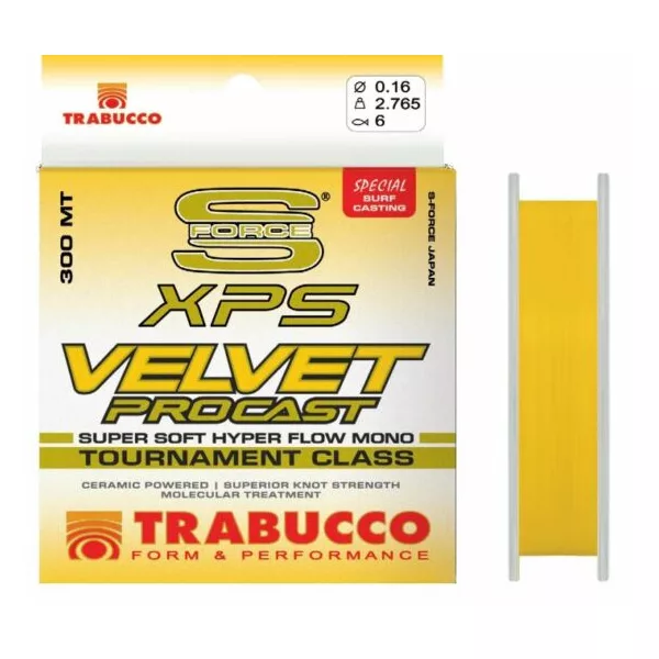 Trabucco S-Force XPS Velvet Pro Cast 300m 0,20mm Ligne principale monofilament