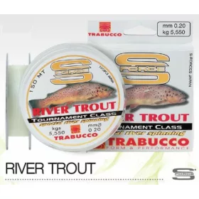   Trabucco S-Force Spin-River Truite 150m 0,22mm Ligne principale monofilament