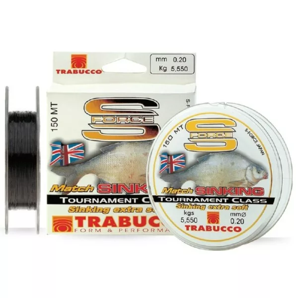 Trabucco S-Force Match Sinking 150m 0,14mm Fil monofilament