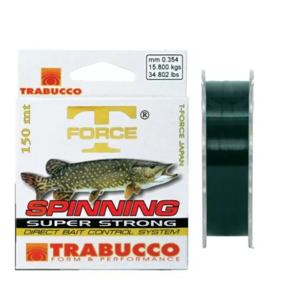 Trabucco T-Force Spin-Brochet 150m 0,18mm Fil de pêche monofilament