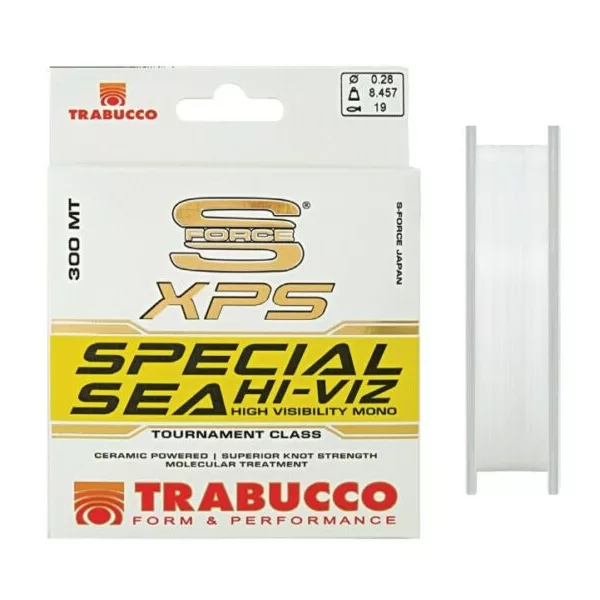 Trabucco S-Force XPS Spécial Mer Hi-Viz 300m 0,20mm Ligne principale monofilament