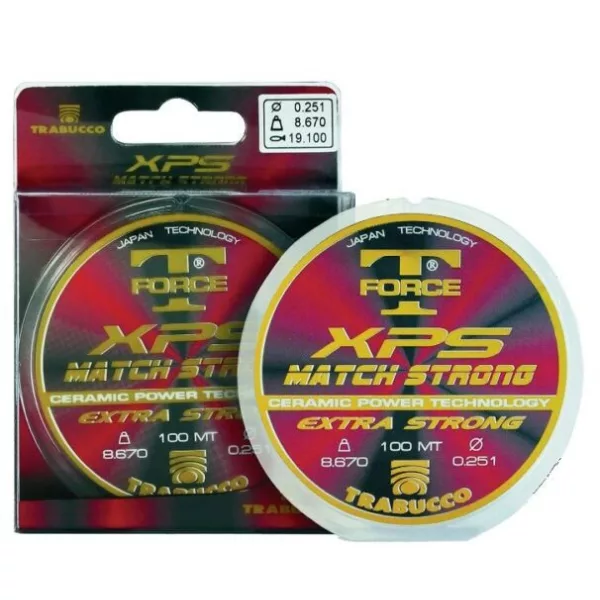 Trabucco T-Force XPS Match Strong 25m 0,12mm Monofil Bas de ligne