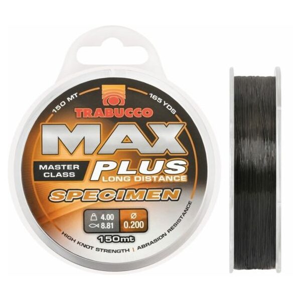 Trabucco Max Plus Ligne Spécimen 150m 0,25mm Ligne Monofilament