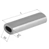 Trabucco Crimps Oval Aluminium 1,6x3,2x10mm Tube à Sertir 20 pièces