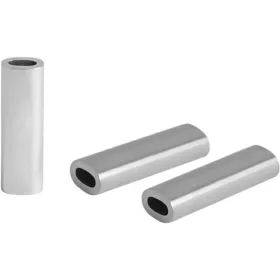   Trabucco Crimps Oval Aluminium 1,8x3,6x10mm Tube à Sertir 20 pièces