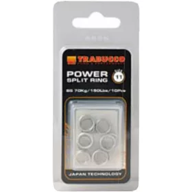 Trabucco Power Split Ring 12,5mm Anneau brisé 6 pièces