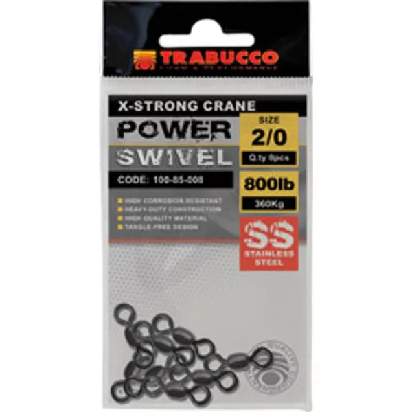 Trabucco SS X-Strong Crane Power Swivel 03 Émerillon Inoxydable 10db