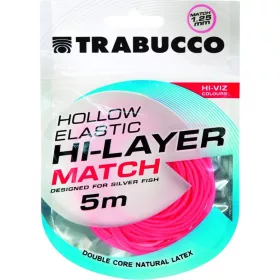   Trabucco Hi-Layer Hollow Elastic Match Caoutchouc tubulaire pour canne à emmanchement 1,25mm 5m