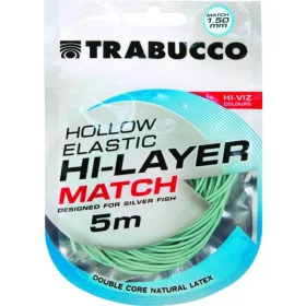   Trabucco Hi-Layer Hollow Elastic Match Caoutchouc tubulaire pour canne à emmanchement 1,5mm 5m