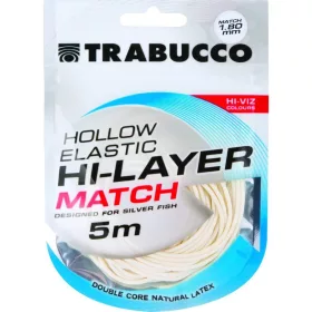   Trabucco Hi-Layer Hollow Elastic Match Caoutchouc tubulaire pour canne à emmanchement 1,8mm 5m