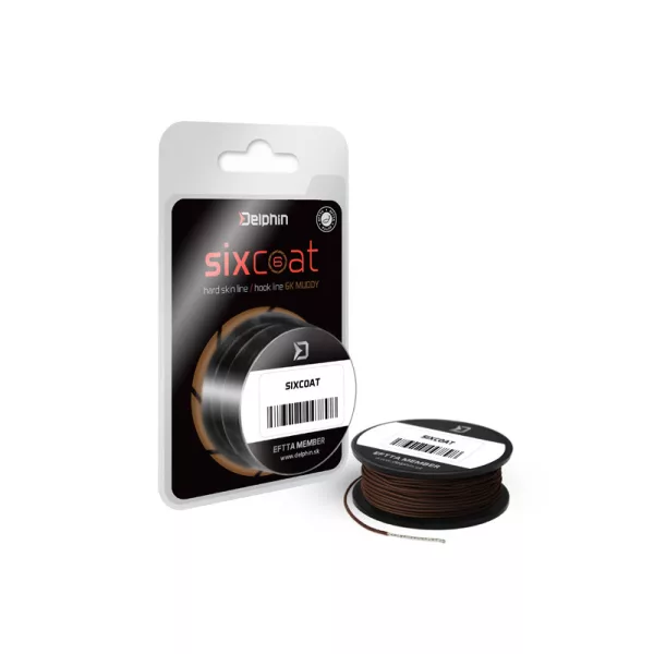 Delphin Ligne dénudée SIXCOAT boueux 5m 25lbs