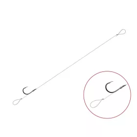 Hameçon monté feeder Delphin FLR Loop / 6db 12cm #6