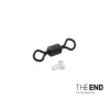 Delphin THE END Émerillon Ronnie #9 + stop-caoutchouc / 20+10pcs taille 9