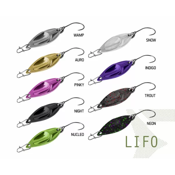 Delphin Lifo NIGHT #8 - 2,5gr - Cuiller - Taille de l'hameçon #8