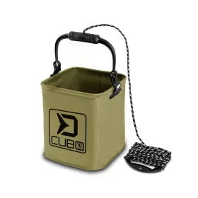 Seau pliable Delphin CUBO 10L + 7m