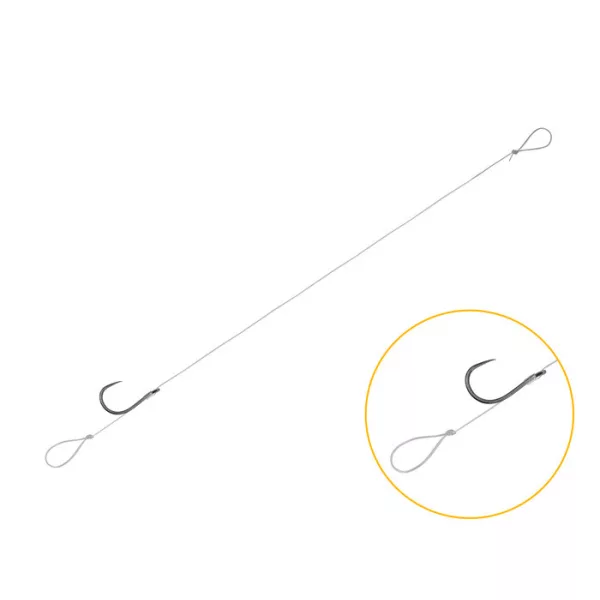 Hameçon monté feeder Delphin FLR Loop / 6db 8cm #6 SM