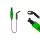 Delphin ROTA Chain Indicateur de touche Swinger Vert