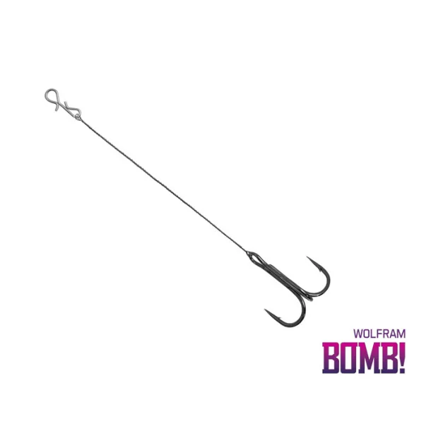 Delphin BOMB! Twisto RIGS Tungstène / 3 pcs Tungstène 6 6cm