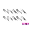Delphin BOMB! Twisto ScrewLOCK / 10pcs Tête JIG spirale S