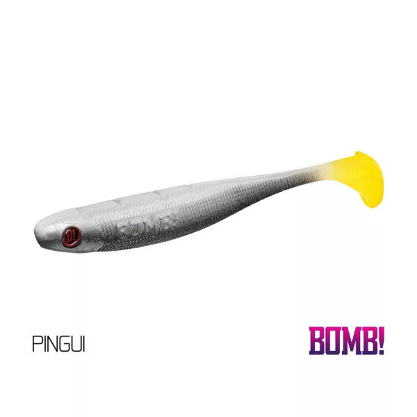 Delphin BOMB! Leurres souples Rippa - Pingui 5 pces Leurre en caoutchouc 10cm