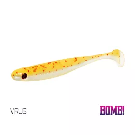   Delphin BOMB! Leurre souple Rippa - Virus 5 pièces Leurre souple 10cm