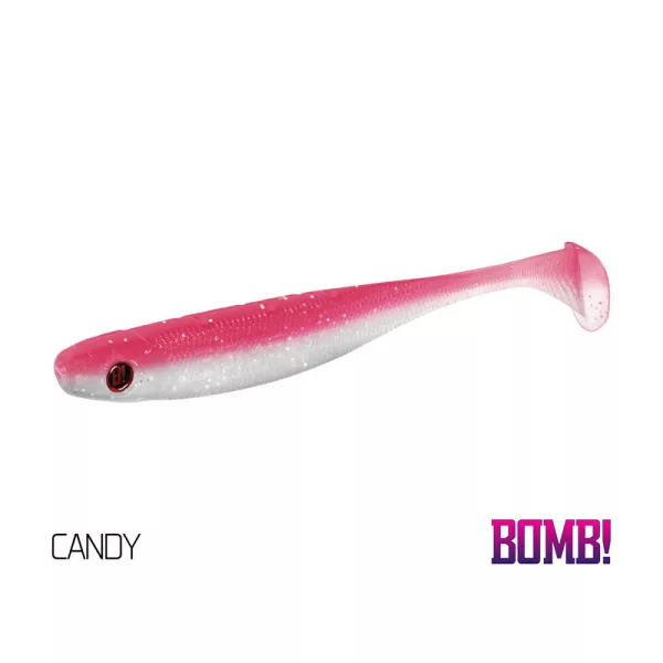 Delphin BOMB! Poisson en caoutchouc Rippa - Candy 5pcs Leurre souple 5cm