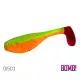 Delphin BOMB! Leurres souples Fatty - Disco 5 pces Leurre en caoutchouc 10cm