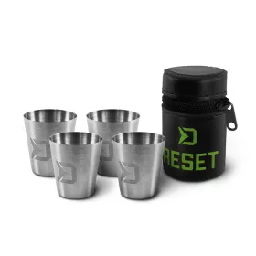 Set de verres en acier inoxydable Delphin RESET 4en1