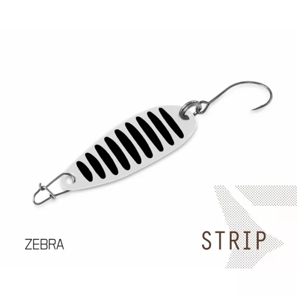 Delphin Leurre STRIP Leurre ondulant 10 5gr Zebra