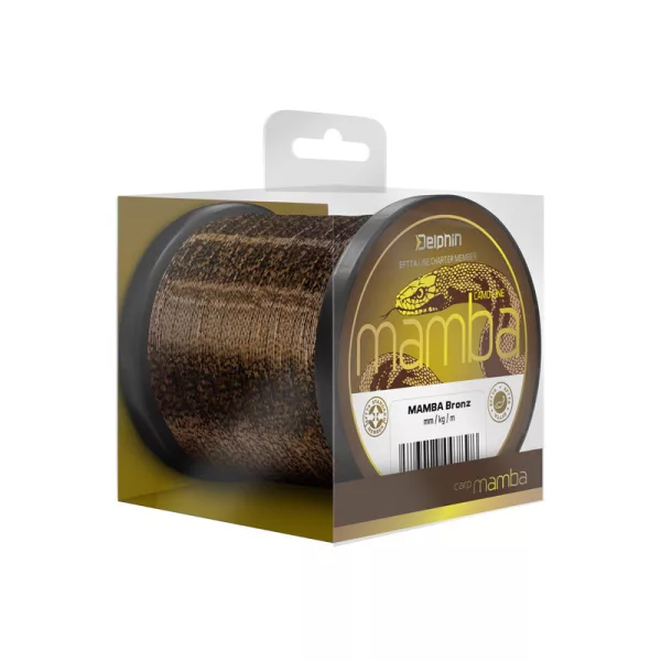 Delphin MAMBA Carp / ligne monofilament bronze 0,28mm 1200m