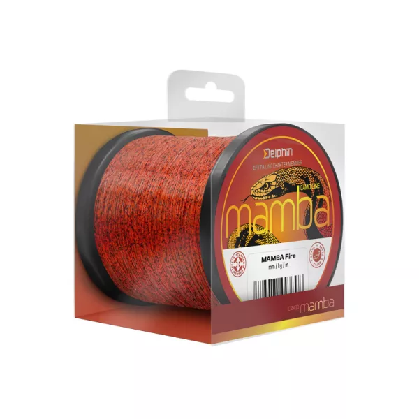 Delphin MAMBA Carp / Fire Fil monofilament 0,28mm 1200m