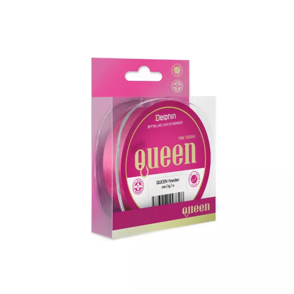 Delphin QUEEN Feeder / rose Fil monofilament 0,28mm 5000m