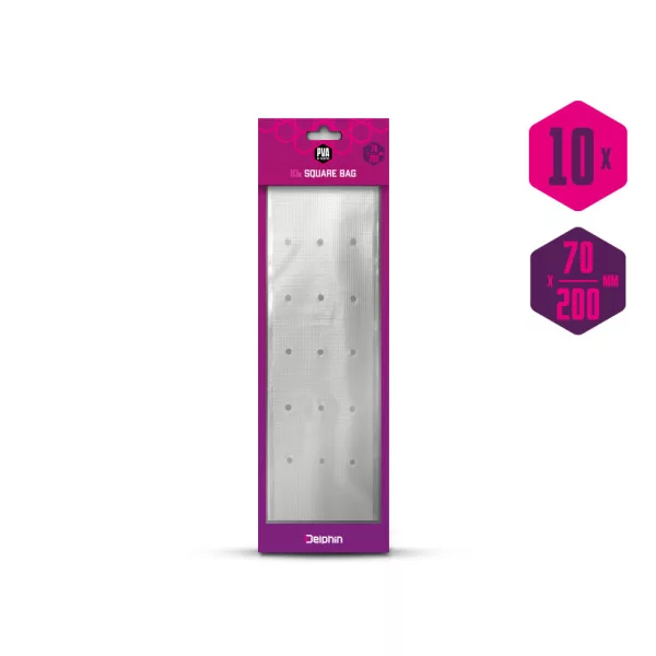 Delphin PVA n tastic sac PVA avec trous et bande de fixation / 10 pcs 200x70mm