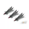 Delphin B!RD Hook TRIPLE / 3 plumes noires #10