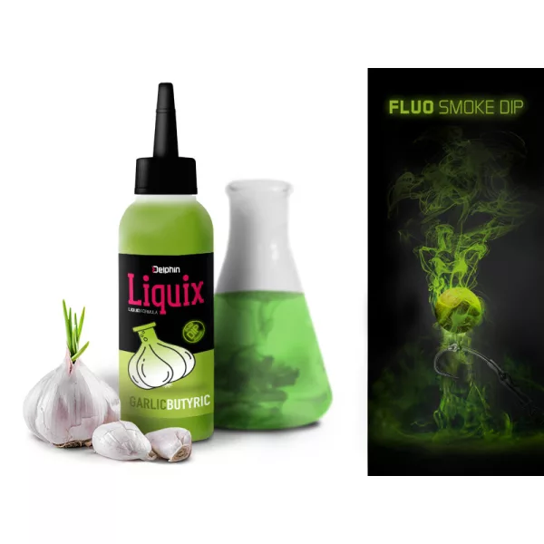 Delphin Fluo dip D SNAX LiquiX /100ml Ail-Acide butyrique liquide
