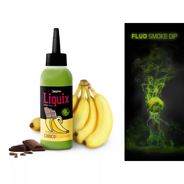 Delphin Fluo dip D SNAX LiquiX /100ml Chocolat-Banane liquide